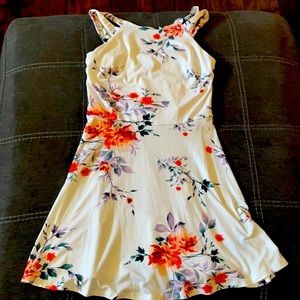 White floral dress